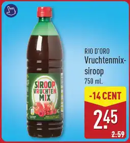 ALDI Rio d'oro vruchtenmix siroop aanbieding