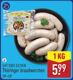 ALDI Gut drei eichen thüringer braadworsten aanbieding