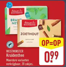 ALDI Westminster kruidenthee aanbieding