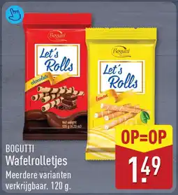 ALDI Bogutti wafelrolletjes aanbieding