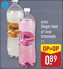 ALDI River ginger beer of rose lemonade aanbieding