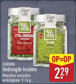 ALDI Euroma gedroogde kruiden aanbieding