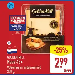ALDI Golden mill kaas 48+ aanbieding