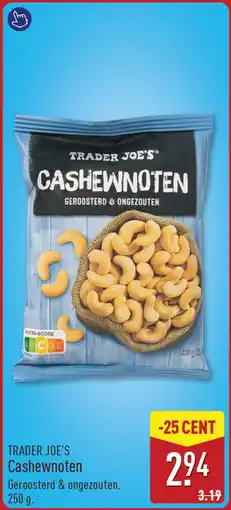 ALDI Trader joe's cashewnoten aanbieding