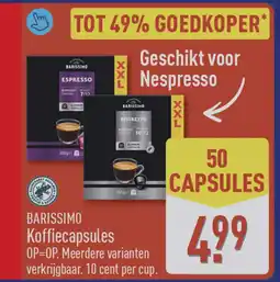 ALDI Barissimo koffiecapsules aanbieding