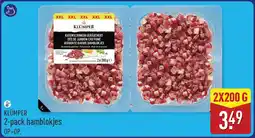 ALDI Klümper hamblokjes aanbieding