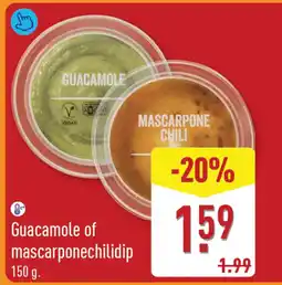 ALDI Guacamole of mascarponechilidip aanbieding
