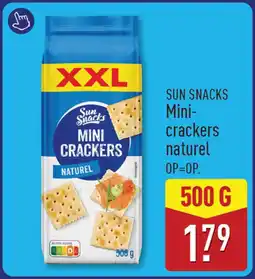 ALDI Sun snacks mini crackers naturel aanbieding