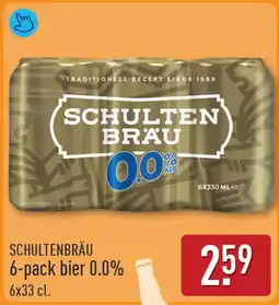 ALDI Schultenbräu 6-pack bier 0.0% aanbieding
