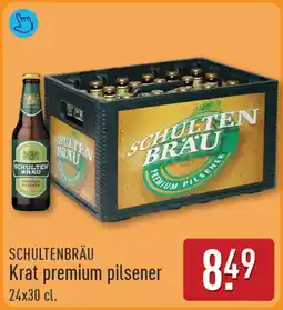 ALDI Schultenbräu krat premium pilsener aanbieding