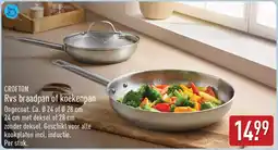 ALDI Crofton rvs braadpan of koekenpan aanbieding