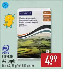 ALDI Expertiz a4-papier aanbieding