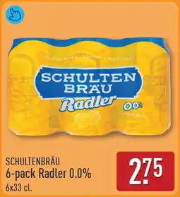 ALDI Schultenbräu 6-pack radler 0.0% aanbieding