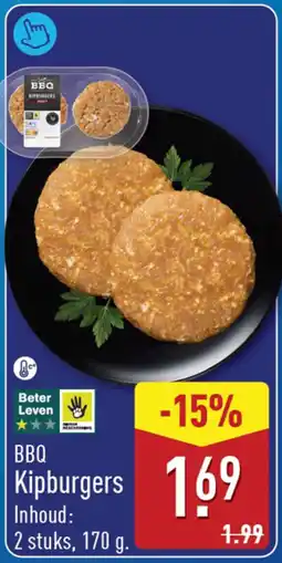 ALDI BBQ Kipburgers aanbieding