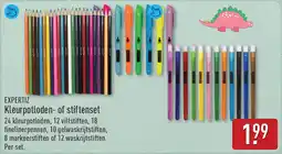 ALDI Expertiz kleurpotloden of stiftenset aanbieding