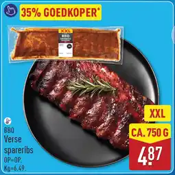 ALDI BBQ Verse spareribs aanbieding