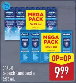 ALDI Oral-B 5-pack tandpasta aanbieding