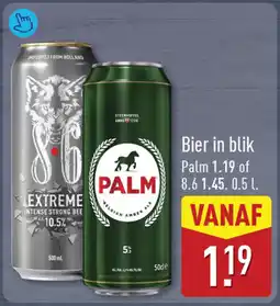 ALDI Bier in blik aanbieding