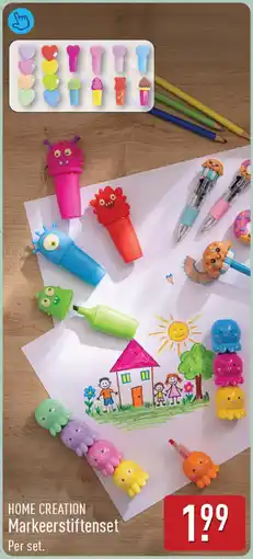 ALDI Home creation markeerstiftenset aanbieding