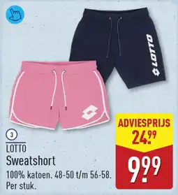 ALDI LOTTO 3 Sweatshort aanbieding