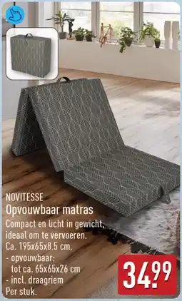 ALDI Novitesse opvouwbaar matras aanbieding