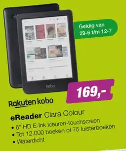 EP Rakuten kobo eReader Clara Colour aanbieding