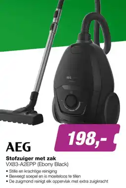 EP AEG Stofzuiger met Zak aanbieding