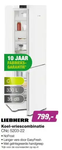 EP Liebherr Koel-vriescombinatie CNC 5203-22 aanbieding