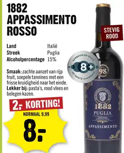 Dirck 3 1882 Puglia Appassimento 75 cl aanbieding