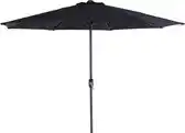 Bol.com Garden Impressions Stokparasol - Lotus - Ø300 cm - Zwart aanbieding