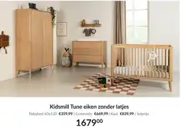 Babypark Kidsmill Tune eiken zonder latjes aanbieding