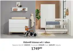 Babypark Kidsmill Intense wit/ eiken aanbieding