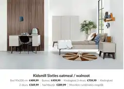 Babypark Kidsmill Sixties oatmeal / walnoot aanbieding