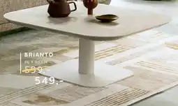 Xooon Brianto, salontafel 90 x 90 cm - keramiek blad Travertin aanbieding
