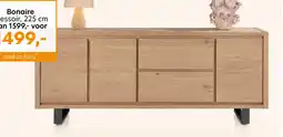 Happy@Home Bonaire, dressoir 225 cm - 3-deuren + 2-laden aanbieding