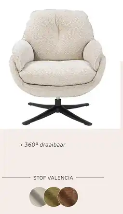 Henders & Hazel Densa, draaifauteuil - stof Valencia - koper aanbieding