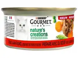 Hoogvliet Gourmet Nature's Creations kattenvoer rund aanbieding