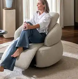 Henders & Hazel Hollywood, Homecinema draaifauteuil, met relaxsysteem en verstelbare rug aanbieding