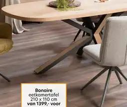 Happy@Home Bonaire, eetkamertafel ovaal 210 x 110 cm aanbieding