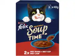 Hoogvliet Felix Soup Original kattenvoer farm selectie aanbieding