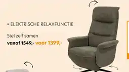 Happy@Home Twistello, relax-fauteuil - 2-motoren - aanpasbare hoofdsteun aanbieding