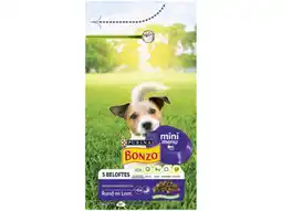 Hoogvliet Bonzo Mini Menu hondenvoer met rund & lam aanbieding
