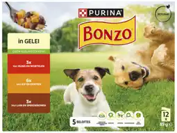 Hoogvliet Bonzo Adult rund kip lam in gelei aanbieding