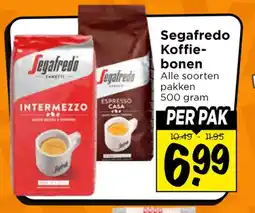 Vomar Voordeelmarkt Segafredo Koffie- bonen aanbieding