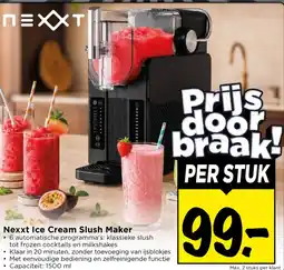 Vomar Voordeelmarkt Nexxt Ice Cream Slush Maker aanbieding
