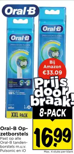 Vomar Voordeelmarkt Oral-B Op- zetborstels aanbieding