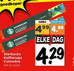 Vomar Voordeelmarkt Starbucks Koffiecups Colombia aanbieding