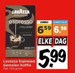 Vomar Voordeelmarkt Lavazza Espresso Gemalen Koffie aanbieding