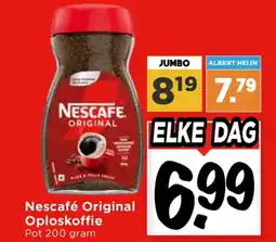 Vomar Voordeelmarkt Nescafé Original Oploskoffie aanbieding