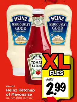 Vomar Voordeelmarkt Heinz Ketchup of Mayonaise aanbieding